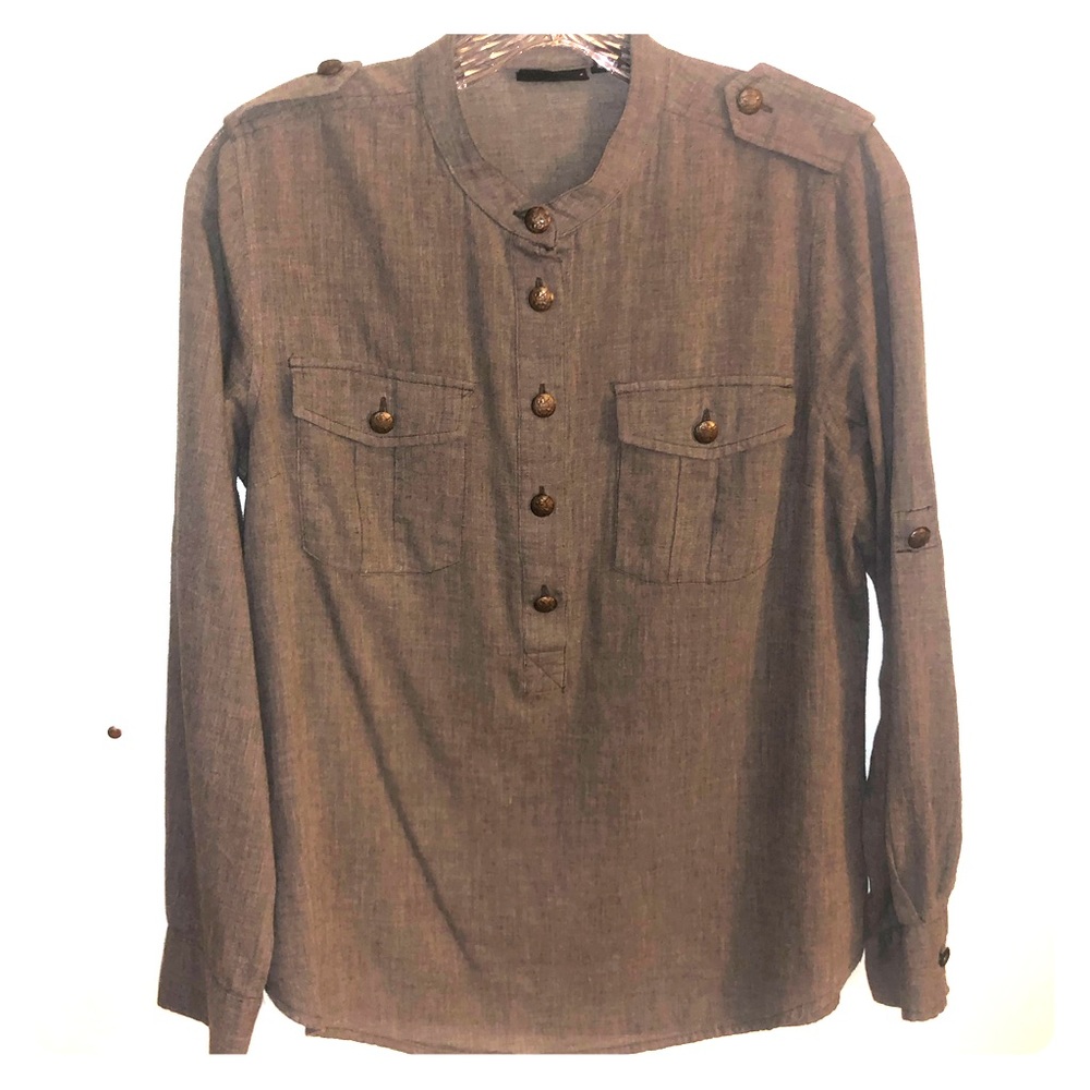 Long Sleeve Quarter-Button  |  a.n.a